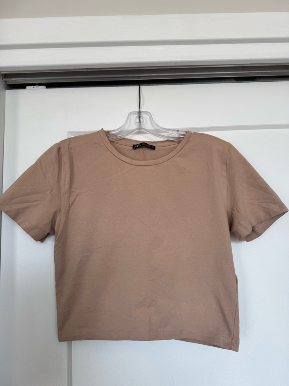 Zara Crew Neck Tee in Dusty Rose